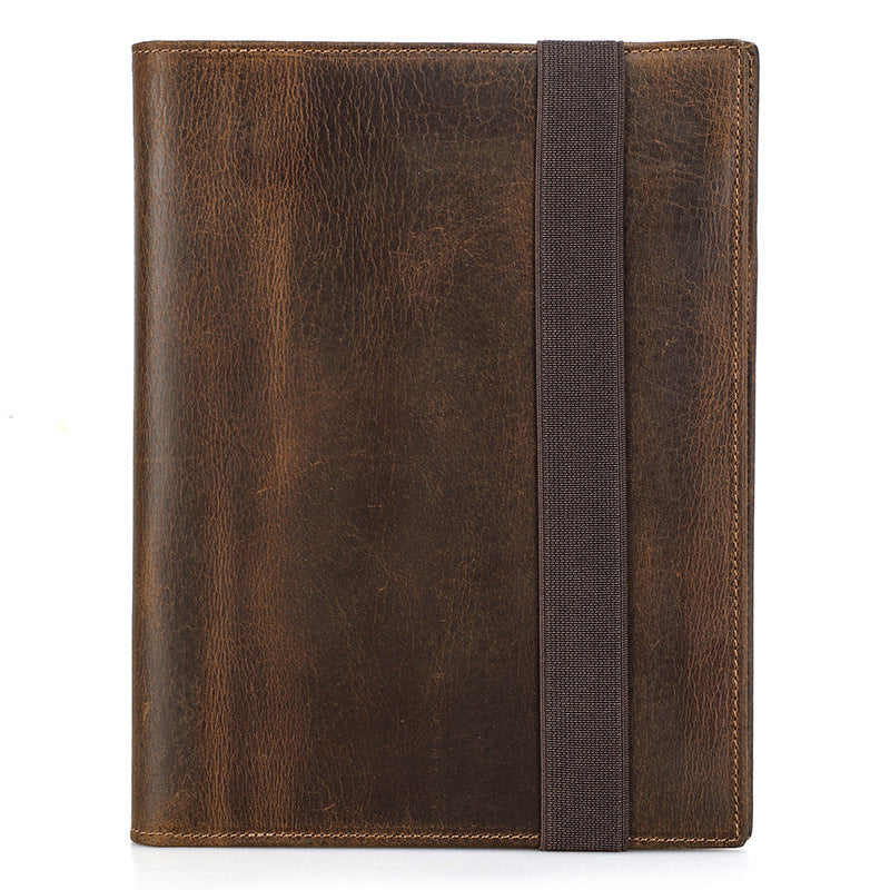 Gift Set for Men - Personalized A5 Leather Journal & Wood Pen
