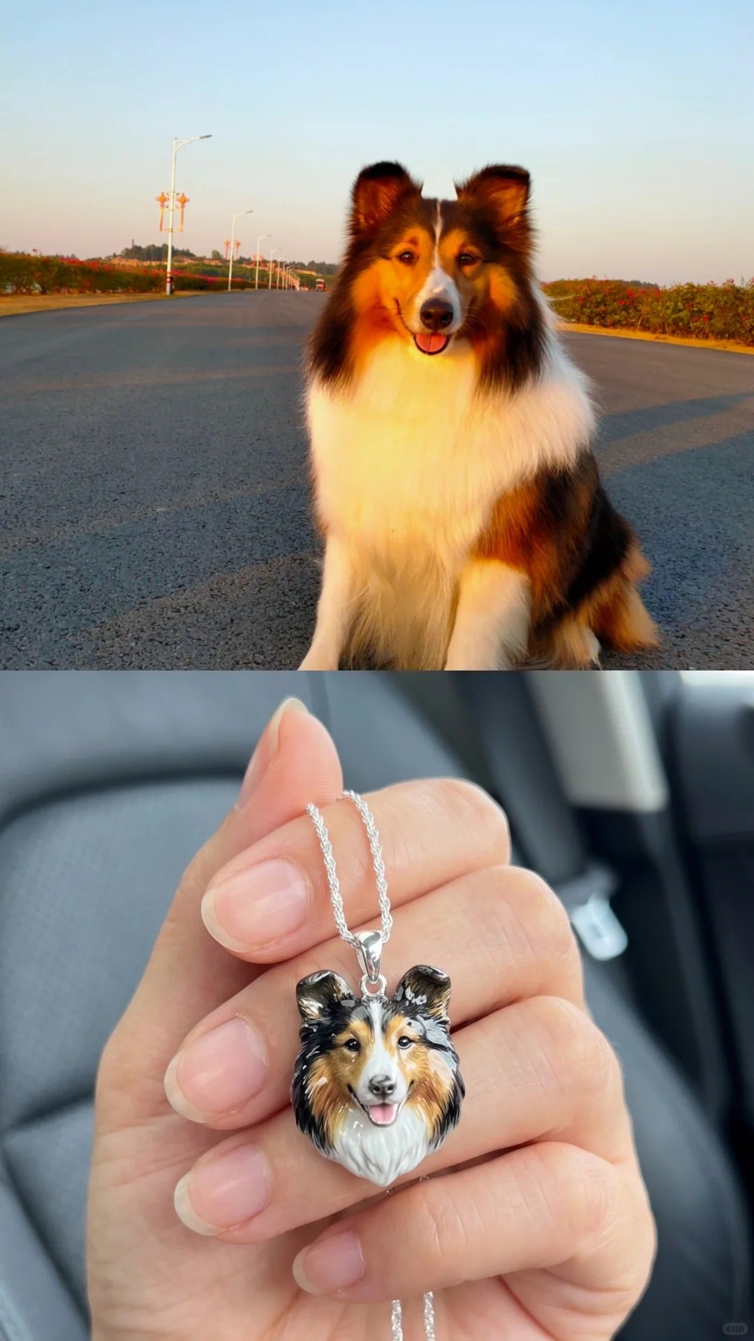 Custom Pet Portrait Necklace