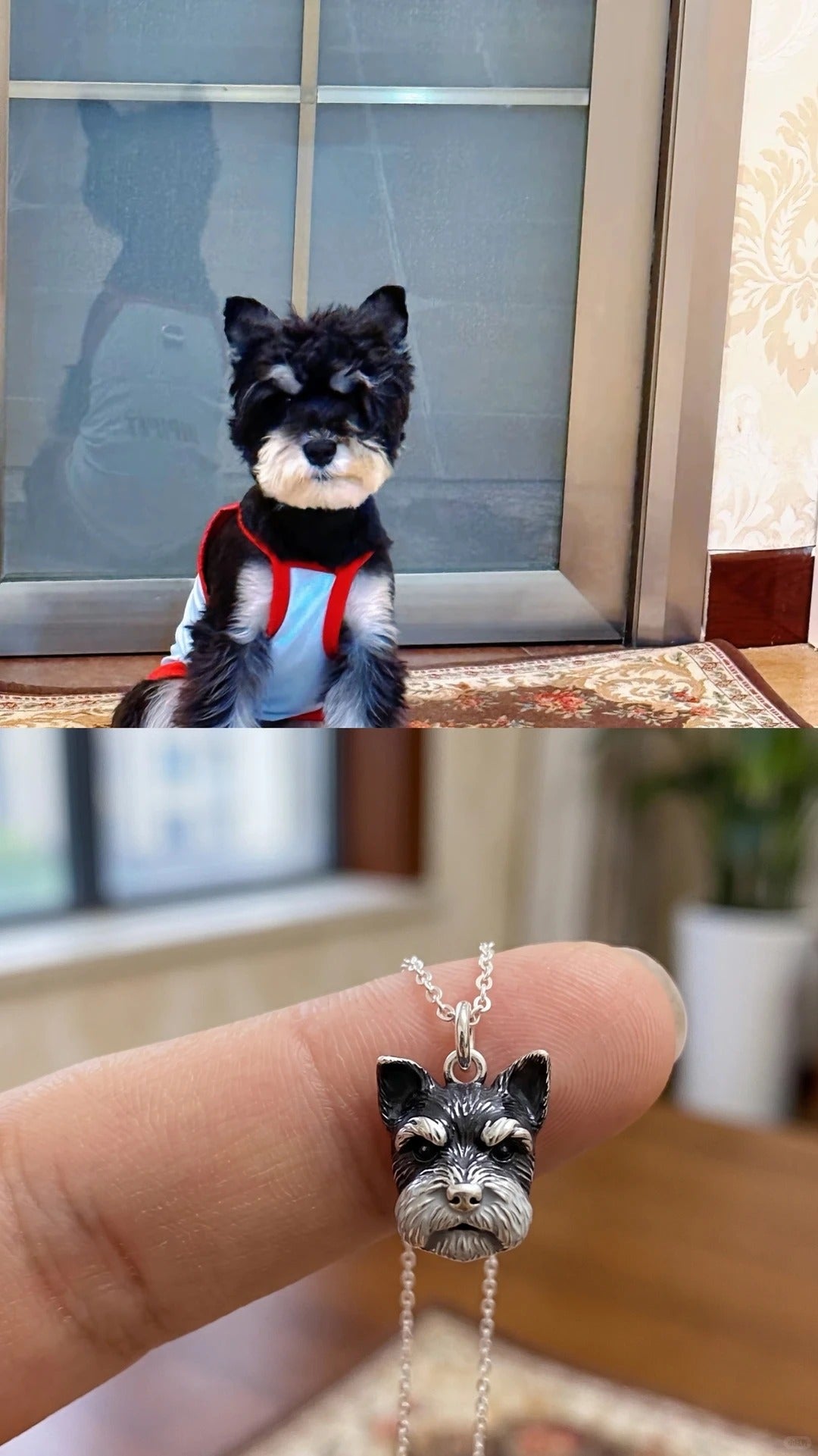Custom Pet Portrait Necklace