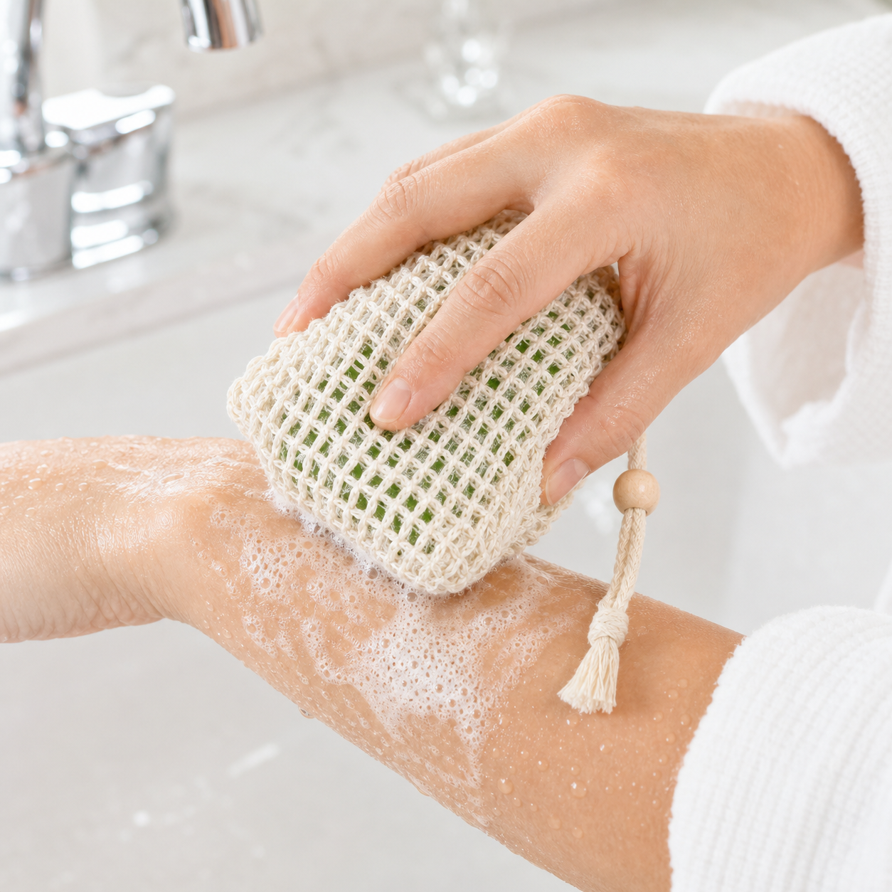 Natural Loofah Bathroom Kit