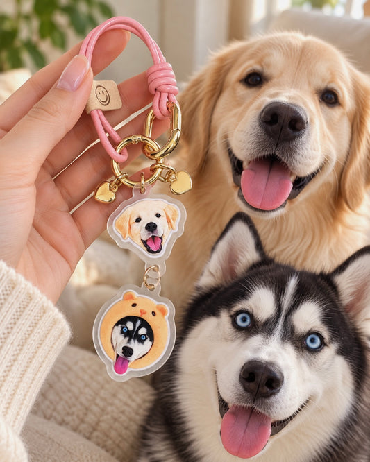 Personalized 3D Pet Keychain Charm