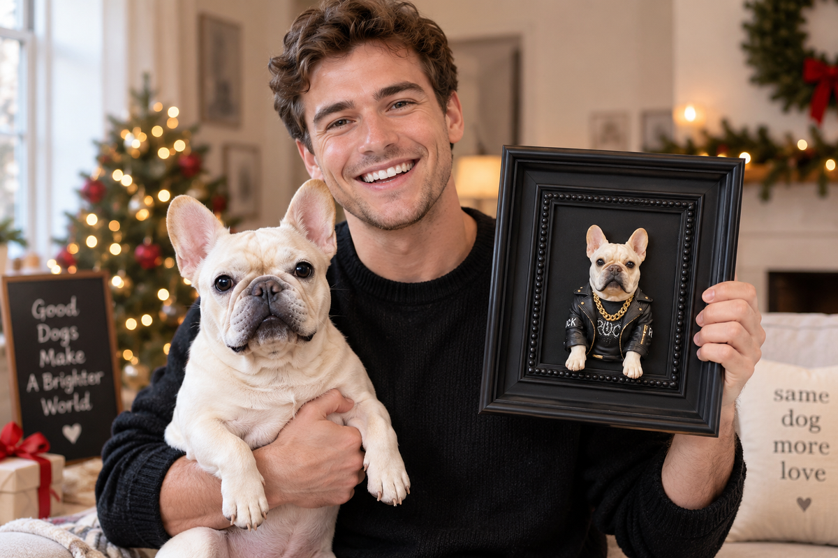 Custom 3D Pet Portrait From Your Photos