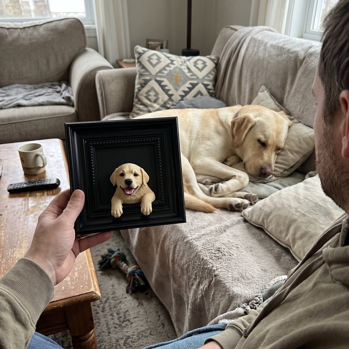 Custom 3D Pet Portrait From Your Photos