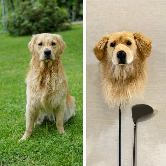 custom dog golf head covers