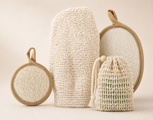 Natural Loofah Bathroom Kit